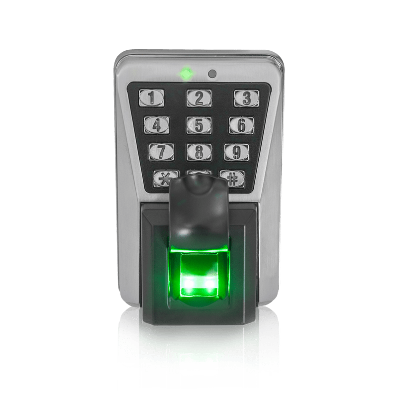 Control de acceso biométrico IP marca ZKTeco, antivandálico y diseñado para exteriores