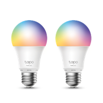 [Tapo L530E(2-Pack)(US)] Bombilla LED Inteligente RGB Multicolor (paquete de 2 bombillas) 