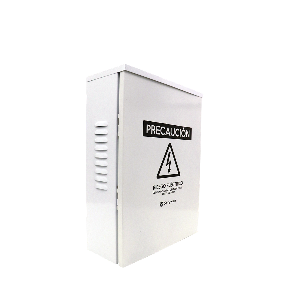 Caja para seguridad en exteriores de 480*350*150mm, Adecuado para DVR, Con cerradura y ventilación, placa de unión, Plástica