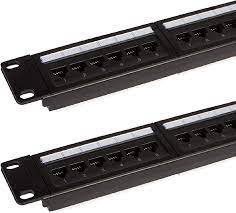 PATCH PANEL 24 PUERTOS CAT6 CON SOPORTE PARA CABLES SPRYWIRE