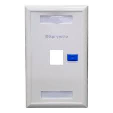 PLACA FRONTAL DE UN SOLO PUERTO SPRYWIRE