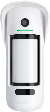 Ajax Motioncam Outdor color blanco: Deterctor de movimiento inalámbrico para exteriores con cámara.