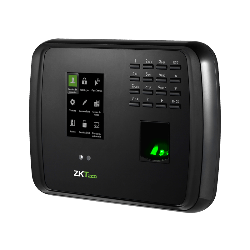 Terminal Marca ZKTECO Multi-Biométrica para Gestión de Asistencia y funciones de Control de Acceso
