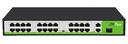 Switch Marca ZKTECO PoE de 24 Puertos 10/100Mbps