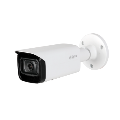 Cámara IP Bullet 4MP, IR 50 mts, IA WizMind: Detección Facial/ Protección Perimetral/ Conteo de Personas, Starlight, PoE