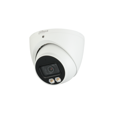 Domo Plástico de 2MP, 40 IR Iluminación Dual Inteligente + Full Color con Audio