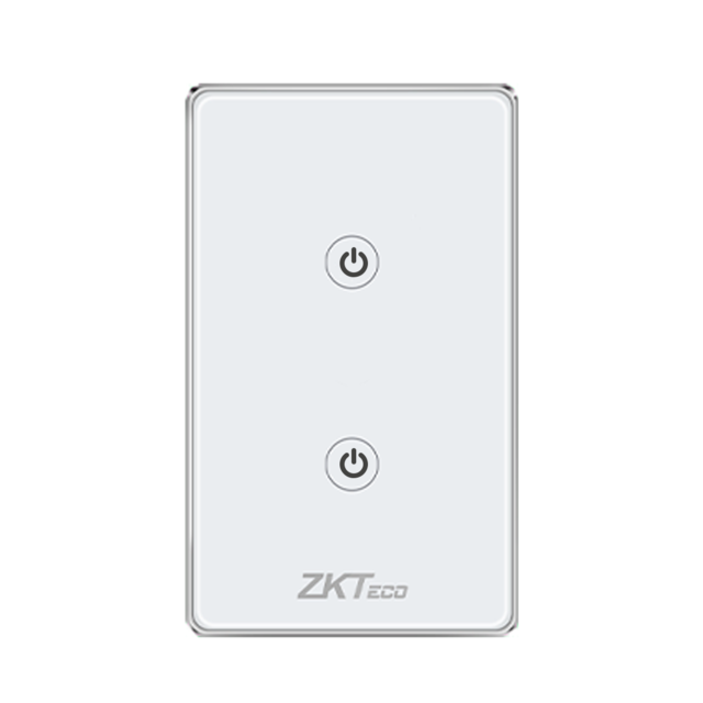 Interruptor de Luz Inteligente Wifi de 2 Botones para Pared, Apagador con Panel Táctil y Control por Voz