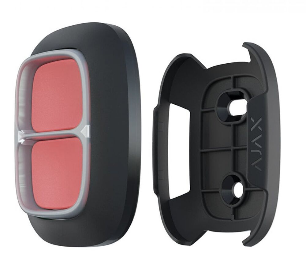 Ajax Holder. Soporte para fijar Button o DoubleButton en superficies. Color negro