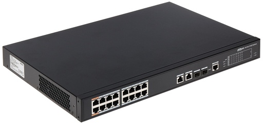 SWITCH POE ADMINIST. 16 PUERTOS 10/100MBPS 2 PUERTOS HASTA 60W RESTANTES A 30W TOTAL MAX 190W