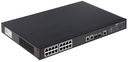 Switch PoE administrado Gigabit de 16 puertos a 100 Mbps + 2 puertos PoE