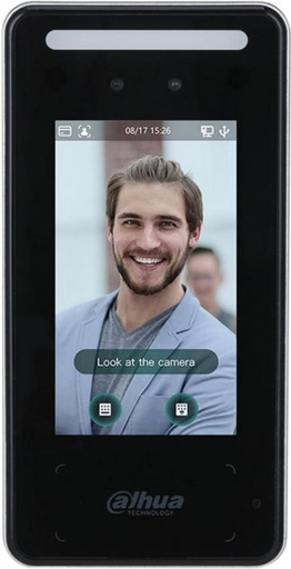 [DHI-ASI6213J-MW] Terminal de control de acceso 2MP lente doble  LCD Touch