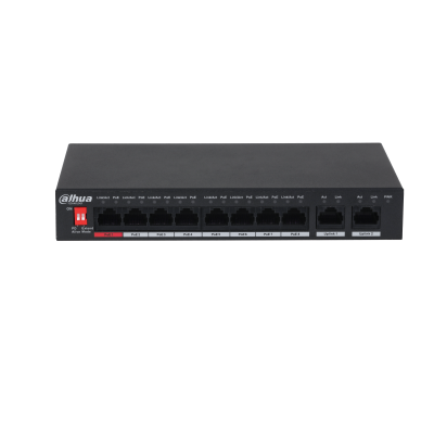 [DH-PFS3010-8ET-96] SWITCH POE FAST ETHERNET, 8 PUERTOS