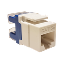 Conector De Dado CAT5e UTP de 180 grados, color blanco + azul