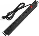 PDU para Gabinetes SPRYWIRE de 8 puertos con protector de Sobrecargas