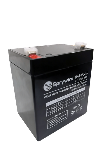 [SW-BA12V4.5A] Batería para UPS o Cerco de 12V 4.5ah SPRYWIRE