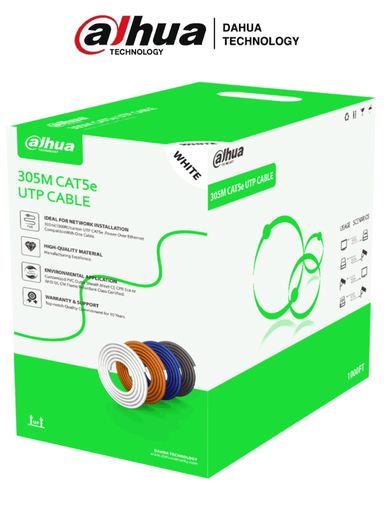 [DH-PFM922I-5EUN-C] Bobina de Cable Interior CAT5e, 305 mts *DAHUA* cca