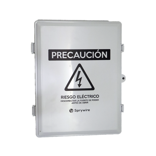 [SW-P800F] Caja para seguridad en exteriores de 450*300*120mm, Adecuado para DVR, Con cerradura y ventilación, placa de unión, Plástica