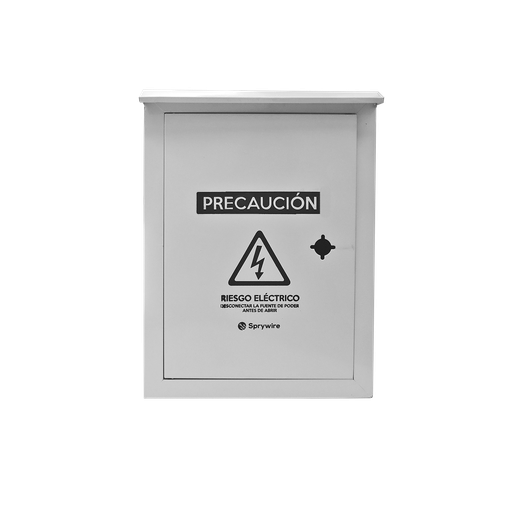 [SW-S1012L] Caja para seguridad en exteriores de 400*300*160mm, Adecuado para DVR, Con cerradura y ventilación, placa de unión, Plástica