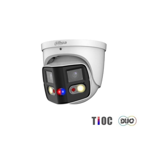 [DH-IPC-PDW3849-A180-AS-PV] Domo IP WizSense de focal fija y empalme TiOC Duo de 2x4MP 20m IR