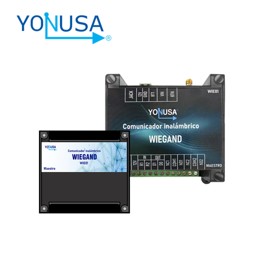 [WIE01] Kit Comunicador Inalámbrico Wiegand WIE01 Yonusa con emisor y receptor.