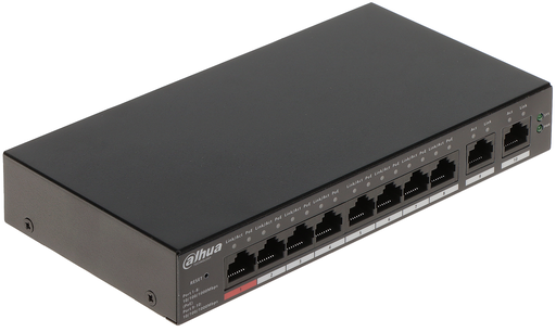 [DH-CS4010-8ET-110] Switch Poe de 10 Puertos, 8 Puertos PoE 10/100, 2 Puertos Uplink