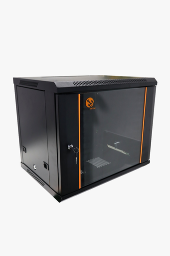 [6UA 600*450*368] Gabinete de pared fijo de 6 unidades (6U) con laterales, SpryWire 